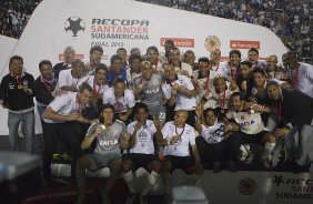 Durante a partida entre Corinthians x São Paulo, realizada esta noite no estádio do Pacaembu, jogo da volta, decisão da Recopa 2013