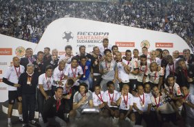 Durante a partida entre Corinthians x São Paulo, realizada esta noite no estádio do Pacaembu, jogo da volta, decisão da Recopa 2013