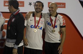 Durante a partida entre Corinthians x So Paulo, realizada esta noite no estdio do Pacaembu, jogo da volta, deciso da Recopa 2013