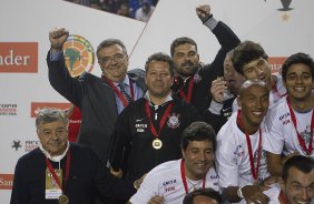 Durante a partida entre Corinthians x São Paulo, realizada esta noite no estádio do Pacaembu, jogo da volta, decisão da Recopa 2013