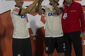 Durante a partida entre Corinthians x São Paulo, realizada esta noite no estádio do Pacaembu, jogo da volta, decisão da Recopa 2013