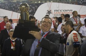 Durante a partida entre Corinthians x São Paulo, realizada esta noite no estádio do Pacaembu, jogo da volta, decisão da Recopa 2013