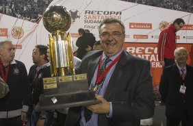 Durante a partida entre Corinthians x São Paulo, realizada esta noite no estádio do Pacaembu, jogo da volta, decisão da Recopa 2013