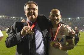 Durante a partida entre Corinthians x São Paulo, realizada esta noite no estádio do Pacaembu, jogo da volta, decisão da Recopa 2013