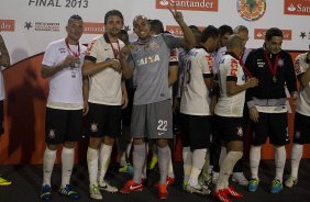 Durante a partida entre Corinthians x So Paulo, realizada esta noite no estdio do Pacaembu, jogo da volta, deciso da Recopa 2013