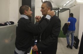 Durante a partida entre Corinthians x São Paulo, realizada esta noite no estádio do Pacaembu, jogo da volta, decisão da Recopa 2013