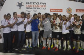 Durante a partida entre Corinthians x So Paulo, realizada esta noite no estdio do Pacaembu, jogo da volta, deciso da Recopa 2013