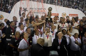 Durante a partida entre Corinthians x São Paulo, realizada esta noite no estádio do Pacaembu, jogo da volta, decisão da Recopa 2013