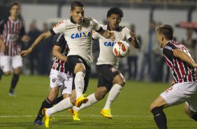 Durante a partida entre Corinthians x São Paulo, realizada esta noite no estádio do Pacaembu, jogo da volta, decisão da Recopa 2013