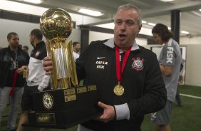 Durante a partida entre Corinthians x São Paulo, realizada esta noite no estádio do Pacaembu, jogo da volta, decisão da Recopa 2013