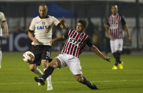 Durante a partida entre Corinthians x São Paulo, realizada esta noite no estádio do Pacaembu, jogo da volta, decisão da Recopa 2013