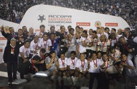 Durante a partida entre Corinthians x São Paulo, realizada esta noite no estádio do Pacaembu, jogo da volta, decisão da Recopa 2013