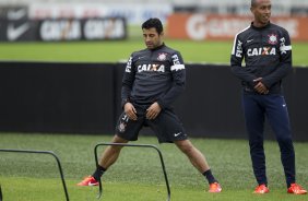 Durante o treino desta manh no CT Joaquim Grava, no Parque Ecolgico do Tiete. O prximo jogo da equipe ser domingo, dia 28/07, no Pacaembu, contra o So Paulo, pela 9 rodada do Campeonato Brasileiro de 2013