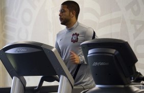 Durante o treino desta manh no CT Joaquim Grava, no Parque Ecolgico do Tiete. O prximo jogo da equipe ser domingo, dia 28/07, no Pacaembu, contra o So Paulo, pela 9 rodada do Campeonato Brasileiro de 2013
