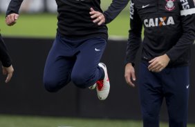 Durante o treino desta manh no CT Joaquim Grava, no Parque Ecolgico do Tiete. O prximo jogo da equipe ser domingo, dia 28/07, no Pacaembu, contra o So Paulo, pela 9 rodada do Campeonato Brasileiro de 2013