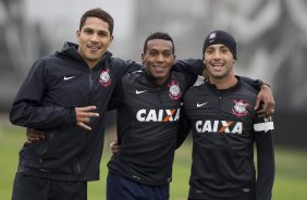 Durante o treino desta manh no CT Joaquim Grava, no Parque Ecolgico do Tiete. O prximo jogo da equipe ser domingo, dia 28/07, no Pacaembu, contra o So Paulo, pela 9 rodada do Campeonato Brasileiro de 2013