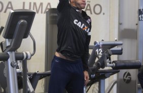 Durante o treino desta manh no CT Joaquim Grava, no Parque Ecolgico do Tiete. O prximo jogo da equipe ser domingo, dia 28/07, no Pacaembu, contra o So Paulo, pela 9 rodada do Campeonato Brasileiro de 2013