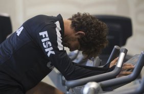 Durante o treino desta manh no CT Joaquim Grava, no Parque Ecolgico do Tiete. O prximo jogo da equipe ser domingo, dia 28/07, no Pacaembu, contra o So Paulo, pela 9 rodada do Campeonato Brasileiro de 2013