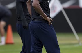Durante o treino desta manh no CT Joaquim Grava, no Parque Ecolgico do Tiete. O prximo jogo da equipe ser domingo, dia 28/07, no Pacaembu, contra o So Paulo, pela 9 rodada do Campeonato Brasileiro de 2013