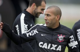 Durante o treino desta manh no CT Joaquim Grava, no Parque Ecolgico do Tiete. O prximo jogo da equipe ser domingo, dia 28/07, no Pacaembu, contra o So Paulo, pela 9 rodada do Campeonato Brasileiro de 2013