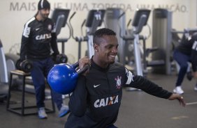 Durante o treino desta manh no CT Joaquim Grava, no Parque Ecolgico do Tiete. O prximo jogo da equipe ser domingo, dia 28/07, no Pacaembu, contra o So Paulo, pela 9 rodada do Campeonato Brasileiro de 2013