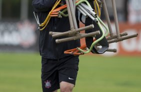 Durante o treino desta manh no CT Joaquim Grava, no Parque Ecolgico do Tiete. O prximo jogo da equipe ser domingo, dia 28/07, no Pacaembu, contra o So Paulo, pela 9 rodada do Campeonato Brasileiro de 2013