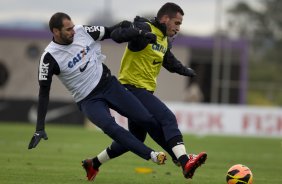 Durante o treino desta tarde no CT Joaquim Grava, no Parque Ecolgico do Tiete. O prximo jogo da equipe ser domingo, dia 28/07, no Pacaembu, contra o So Paulo, pela 9 rodada do Campeonato Brasileiro de 2013