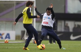 Durante o treino desta tarde no CT Joaquim Grava, no Parque Ecolgico do Tiete. O prximo jogo da equipe ser domingo, dia 28/07, no Pacaembu, contra o So Paulo, pela 9 rodada do Campeonato Brasileiro de 2013