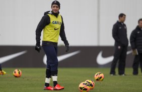 Durante o treino desta tarde no CT Joaquim Grava, no Parque Ecolgico do Tiete. O prximo jogo da equipe ser domingo, dia 28/07, no Pacaembu, contra o So Paulo, pela 9 rodada do Campeonato Brasileiro de 2013