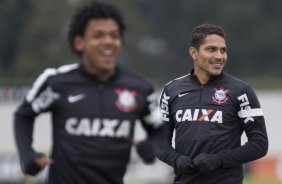 Durante o treino desta tarde no CT Joaquim Grava, no Parque Ecolgico do Tiete. O prximo jogo da equipe ser domingo, dia 28/07, no Pacaembu, contra o So Paulo, pela 9 rodada do Campeonato Brasileiro de 2013