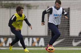 Durante o treino desta tarde no CT Joaquim Grava, no Parque Ecolgico do Tiete. O prximo jogo da equipe ser domingo, dia 28/07, no Pacaembu, contra o So Paulo, pela 9 rodada do Campeonato Brasileiro de 2013