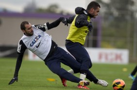 Durante o treino desta tarde no CT Joaquim Grava, no Parque Ecolgico do Tiete. O prximo jogo da equipe ser domingo, dia 28/07, no Pacaembu, contra o So Paulo, pela 9 rodada do Campeonato Brasileiro de 2013