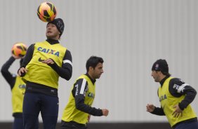 Durante o treino desta tarde no CT Joaquim Grava, no Parque Ecolgico do Tiete. O prximo jogo da equipe ser domingo, dia 28/07, no Pacaembu, contra o So Paulo, pela 9 rodada do Campeonato Brasileiro de 2013