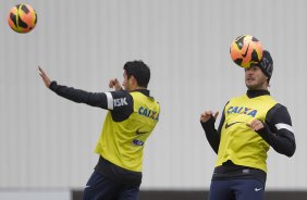 Durante o treino desta tarde no CT Joaquim Grava, no Parque Ecolgico do Tiete. O prximo jogo da equipe ser domingo, dia 28/07, no Pacaembu, contra o So Paulo, pela 9 rodada do Campeonato Brasileiro de 2013