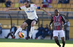 Durante a partida entre Corinthians x São Paulo, realizada esta tarde no estádio do Pacaembu, válida pela 9ª rodada do Campeonato Brasileiro de 2013