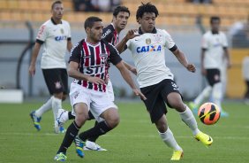 Durante a partida entre Corinthians x São Paulo, realizada esta tarde no estádio do Pacaembu, válida pela 9ª rodada do Campeonato Brasileiro de 2013