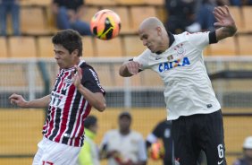 Durante a partida entre Corinthians x So Paulo, realizada esta tarde no estdio do Pacaembu, vlida pela 9 rodada do Campeonato Brasileiro de 2013