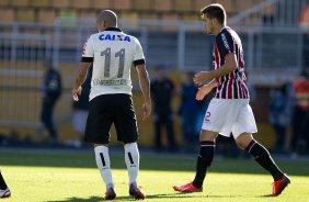 Durante a partida entre Corinthians x São Paulo, realizada esta tarde no estádio do Pacaembu, válida pela 9ª rodada do Campeonato Brasileiro de 2013