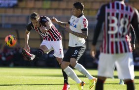Durante a partida entre Corinthians x São Paulo, realizada esta tarde no estádio do Pacaembu, válida pela 9ª rodada do Campeonato Brasileiro de 2013