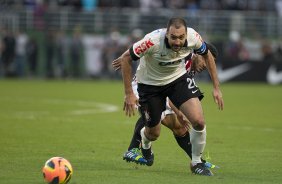 Durante a partida entre Corinthians x São Paulo, realizada esta tarde no estádio do Pacaembu, válida pela 9ª rodada do Campeonato Brasileiro de 2013