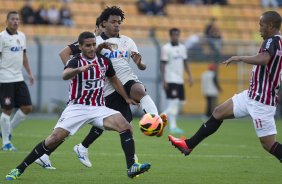 Durante a partida entre Corinthians x So Paulo, realizada esta tarde no estdio do Pacaembu, vlida pela 9 rodada do Campeonato Brasileiro de 2013