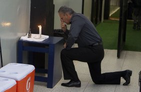 Nos vestiários antes da partida entre Corinthians x São Paulo, realizada esta tarde no estádio do Pacaembu, válida pela 9ª rodada do Campeonato Brasileiro de 2013