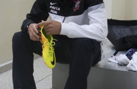 Nos vestiários antes da partida entre Corinthians x São Paulo, realizada esta tarde no estádio do Pacaembu, válida pela 9ª rodada do Campeonato Brasileiro de 2013