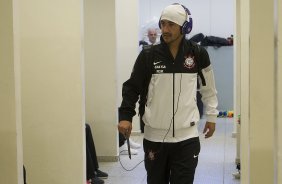 Nos vestiários antes da partida entre Corinthians x São Paulo, realizada esta tarde no estádio do Pacaembu, válida pela 9ª rodada do Campeonato Brasileiro de 2013