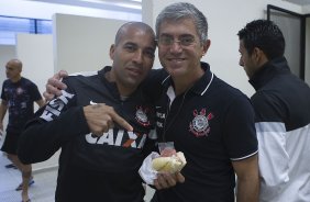 Nos vestiários antes da partida entre Corinthians x São Paulo, realizada esta tarde no estádio do Pacaembu, válida pela 9ª rodada do Campeonato Brasileiro de 2013