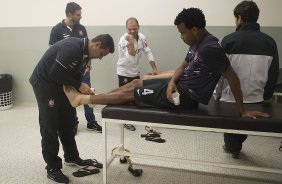 Nos vestirios antes da partida entre Corinthians x So Paulo, realizada esta tarde no estdio do Pacaembu, vlida pela 9 rodada do Campeonato Brasileiro de 2013