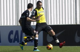 Durante o treino desta manhã no CT Joaquim Grava, no Parque Ecológico do Tiete. O próximo jogo da equipe será quarta-feira, dia 31/07, no Pacaembu, contra o Grêmio, pela 10ª rodada do Campeonato Brasileiro de 2013