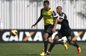 Durante o treino desta manhã no CT Joaquim Grava, no Parque Ecológico do Tiete. O próximo jogo da equipe será quarta-feira, dia 31/07, no Pacaembu, contra o Grêmio, pela 10ª rodada do Campeonato Brasileiro de 2013