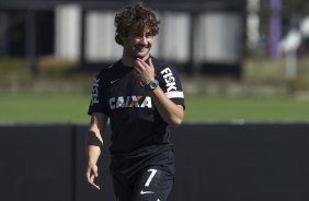 Durante o treino desta manhã no CT Joaquim Grava, no Parque Ecológico do Tiete. O próximo jogo da equipe será quarta-feira, dia 31/07, no Pacaembu, contra o Grêmio, pela 10ª rodada do Campeonato Brasileiro de 2013