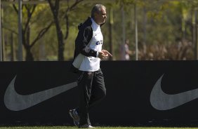 Durante o treino desta manhã no CT Joaquim Grava, no Parque Ecológico do Tiete. O próximo jogo da equipe será quarta-feira, dia 31/07, no Pacaembu, contra o Grêmio, pela 10ª rodada do Campeonato Brasileiro de 2013